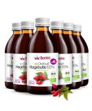 Organic Rosehip Juice 6 Pack (6x250ml) - Bio Pure Cold-Pressed Vegan No Additives - KO - Berriespolska  - Buy Online on GoSupps.com