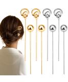 8 Pcs Metal Hair Sticks Vintage Hair Chopsticks Updo Chignon Pins Classical Hair Fork Chinese Hair Jewelry Accessories for Long Hair Women - Buy Online on GoSupps.com