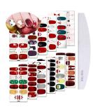 Kalolary 12 Sheets Christmas Nail Polish Stickers - Self-Adhesive DIY Nail Art Wraps with Nail File - Buy Online on GoSupps.com