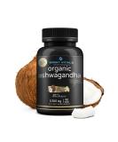 Organic Ultra High Strength Ashwagandha Root 2250mg with MCT Oil & Black Pepper - 90 Vegan Capsules for Stress & Immune Support - Buy Online on GoSupps.com