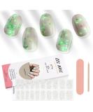 Kalolary 20PCS Luminous Glitter Gel Nail Polish Strips - Glow in The Dark Adhesive Nail Art Sticker Set - Waterproof Full Wrap Gel Nail Wrap Stickers - with Nail File and Stick - Pure White - Buy Online on GoSupps.com