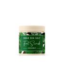 CalmGenix Dead Sea Salts Exfoliating Foot Scrub with Coconut Oil | Natural Foot Scrub Exfoliator | Cracked Heel Feet Hard Skin Remover | Foot Moisuriser - Dead Sea Salt Scrub For Home Foot Spa - 460g - Buy Online on GoSupps.com