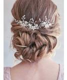 Gorais Flower Bride Wedding Hair Pins - Silver Leaf Bridal Hair Pieces for Women and Girls (Pack of 3) - Buy Online on GoSupps.com