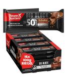 Power System Big Block Schoko 16 x 100g 50% High Protein Bar Low Sugar Eiweißriegel mit je 50g Protein - Buy Online on GoSupps.com