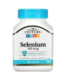 21st Century Selenium 200mcg - 60 Capsules | Essential Antioxidant Support - Buy Online on GoSupps.com