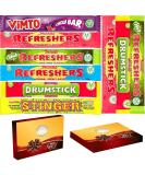Retro Chew Mixed Bars Sweets Collections - Perfect For Birthdays & Special Occasions - 12 x Mixed Chew Bars 18g - Buy Online on GoSupps.com
