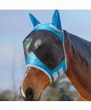 Harrison Howard Caremaster Pro Luminous Horse Fly Mask | UV Protection Fleece Padding & Ear Protection - XL Cold Blood Voodoo Blue - Buy Online on GoSupps.com