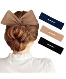 WLLHYF 3 Pieces Hair Bun Maker French Doughnut Hair Bun Lazy Hair Curler Bun Clips Solid Color Fashion Hair Bun Wraps Hairstyle Hair Styling Accessories for Women Girls - Buy Online on GoSupps.com