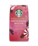 Starbucks Peppermint Mocha Ground Coffee 17 oz - Limited Edition, 100% Arabica - Buy Online on GoSupps.com