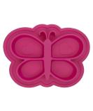 Kushies Siliplate Silicone Suction Plate for Toddlers - Pink Butterfly (Candy) | BPA, PVC & Phthalate Free | Non-Slip Feeding Dish | Dishwasher, Microwave & Oven Safe - Buy Online on GoSupps.com