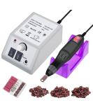 Professional Electric Nail Drill Machine Manicure Set with 156pcs Sanding Bands - Low Noise Vibration for Acrylic Nails, Gel Art, Pedicure - Nail File and Polisher Grinder - Buy Online on GoSupps.com
