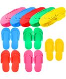 JenPen 60 Pairs Disposable Slippers Foam Pedicure Flip Flops Colorful Disposable Flip Flops Foldable Pedicure Slippers Pedicure Supplies for Salon Nail Spa Pedicure Hotel Travel House  5 Colors - Buy Online on GoSupps.com