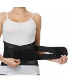 NeoTech Care Adjustable Back Support with Double Adjustment Straps - Lumbar & Lower Back Support - Wide Design - Black - Buy Online on GoSupps.com