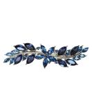 Faship Gorgeous Navy Blue Rhinestone Crystal Small Floral Hair Barrette Clip - Buy Online on GoSupps.com