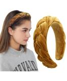 Vintage Braided Hair Ties for Women | Traditional Caramel Hair Ripe Wide Headband Fashion - Buy Online on GoSupps.com