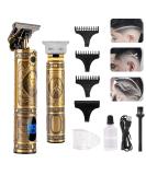 Moziral Professional Men's Hair Trimmer: T-Blade Clippers for Bald Zero Gap Grooming Kit - Cordless Rechargeable with LED, Low Noise & Guide Combs - Buy Online on GoSupps.com