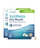 XyliMelts Discs for Dry Mouth Mild Mint 80 ea - Pack of 1 | Fast Relief from Dry Mouth - Buy Online on GoSupps.com