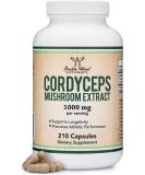 Cordyceps Capsules 210 Count - 3.5 Month Supply | 1000MG Cordyceps Sinensis Mushroom Extract with 7% Polysaccharides for Overall and Aging Support by Double Wood - Buy Online on GoSupps.com