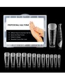 BNG 120 Pcs Frosted Dual Nail Forms - Professional Polymer Gel Nails Extension Molds for Quick Building and Full Cover Acrylic Nails - Buy Online on GoSupps.com