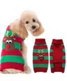 Buy ABRRO Christmas Dog Sweater - Warm & Cozy for Small/Medium Dogs (XS Hirsch-A) - Perfect Holiday Outfit! - Buy Online on GoSupps.com