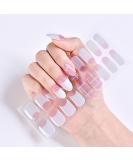 Semi Cured Gel Nail Strips - Self-Adhesive French Tip Manicure Wraps for Long Lasting Results - UV/LED Lamp Required - Buy Online on GoSupps.com