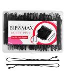 BLISSMAX 5cm Black Bobby Pins 100 Pcs with Storage Box - Strong Hair Grips for All Hair Types - Hair Pins for Styling & Makeup - Buy Online on GoSupps.com