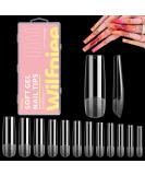 240PCS Soft Gel Square Nail Tips - Clear Ballerina Full Cover Acrylic Nail Tips for Professional & DIY | Perfect for Press-On Nails & Dip Powder - Buy Online on GoSupps.com