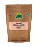 Organic Golden Linseed (Flaxseed) 500g by Hatton Hill Organic - Certified Organic - Buy Online on GoSupps.com