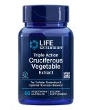 Life Extension Triple Action Cruciferous Vegetable Extract - 60 Veggie Capsules for Health - Buy Online on GoSupps.com