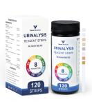 Vaunn Medical 8-in-1 Urine Test Strips for UTI Ketosis & More - 120 CT | Fast International Shipping - Buy Online on GoSupps.com