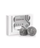 COOLJOB 6 Pack Stainless Steel Scrubber Sponges - Heavy Duty Scouring Pads for Dishes, Pans, Pots, and Ovens - Powerful Grease and Rust Cleaner (25g) - Buy Online on GoSupps.com