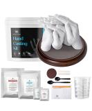 XL DIY Hands Casting Kit for Up to 6 People | Statue Molding Kit with Wood Base | Hand Mold Keepsake Sculpture for Adults & Children | Ideal for Birthday, Wedding, Anniversary - Buy Online on GoSupps.com