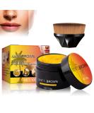 Soft Brown Tanning Gel - Natural Carrot Sun Tanning Cream with Brush (100g) - Perfect for Outdoor & Sunbeds - Buy Online on GoSupps.com