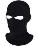 Geyoga Kids Knitted Balaclava with 2 Holes Winter Knit Ski Mask Full Face Cover Black Adult Size - Buy Online on GoSupps.com