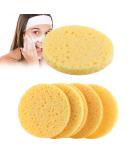 20 Pack Reusable Yellow Makeup Sponges - Natural Facial Cleaning & Makeup Removal Sponge - Buy Online on GoSupps.com