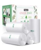 4 Gallon 220 Count Clear Trash Bags - Small Garbage Bin Liners for Home & Office - Fits 12-15 Liter Cans - Strong Plastic Bags - 20.4x17.3 Inch - Pack of 200 - Buy Online on GoSupps.com