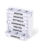 Weekly Pill Organizer Box Opret 7-Day Medication Organizer for AM/PM Doses Ideal for Supplements & Tablets Compact & White - Buy Online on GoSupps.com