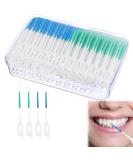 200-Piece Silicone Interdental Brushes - Dental Floss Sticks for Effective Tooth Cleaning & Gaps - Mhduyeg Green & Blue Brush Set - Buy Online on GoSupps.com