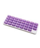 UHZBTEC Monthly 31 compartments Pill Organizer Day Pill Organizer for Medicine Vitamin Holder Container (Purple) - Buy Online on GoSupps.com