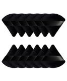 12 Pcs Powder Puff Makeup Triangle Powder Puff Soft Powder Puffs Sponge Reusable Makeup Triangle Sponges with Strap for Loose Powder Body Eyes Cosmetic Foundation Wet Dry Makeup Tool Black - Buy Online on GoSupps.com