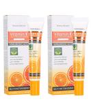 2pcs Vitamin C Eye Cream Set | Anti-Wrinkle, Dark Circles Removal & Moisturizing (25ml) - Buy Online on GoSupps.com