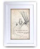 HWC Trading FR Winnie the Pooh 'Feel Love' A3 Framed Nursery Print - Baby Shower & New Born Bedroom Gift - Buy Online on GoSupps.com