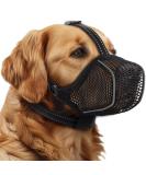 Bonthee Dog Muzzle - Soft Breathable Mesh for Small & Medium Dogs | Adjustable Reflective Puppy Muzzlers for Grooming & Safety - Buy Online on GoSupps.com