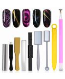 WOKOTO 9Pcs Cat Eye Magnet Kit for Women Nails - Gradient Designs UV Gel Nail Polish Magnetic Stick Wands - Nail Art Tools Set - Buy Online on GoSupps.com