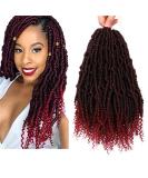 Bomb Twist Crochet Hair - 6 Packs 14 Inch Ombre Jump Twist Extensions | Synthetic Passion Twist with Curly Ends - Perfect for Stunning Hairstyles - Buy Online on GoSupps.com