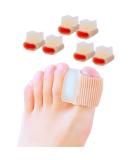 Povihome 6 Pack Gel Toe Spacer Separators(0.6'' Thick), Bunion Corrector for Overlapping Toe (1st/2nd Toe), Silicone Toe Spacers with Soft Gel Lining for Hallux & Bunion Pain Relief 6 Pack Big Toe Separators - Buy Online on GoSupps.com