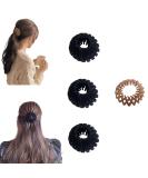 Zabernim Birds Nest Magic Hair Clip - Expandable Ponytail Holder for Women (Black 3PCS) - Buy Online on GoSupps.com