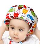 IULONEE Baby Infant Toddler Safety Helmet - Adjustable Protective Headguard for Running, Walking, Crawling - Beige Owl Design - Buy Online on GoSupps.com