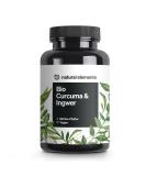 Natural Elements Bio Curcuma & Ingwer - 180 capsules - organic turmeric organic ingor & organic pepper - with curcumin & piperin - high -dose - produced in Germany & laboratory testing vegan - Buy Online on GoSupps.com
