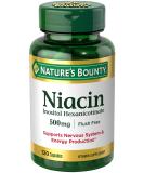 Nature's Bounty Flush Free Niacin 500 mg 120 Capsules - Buy Online on GoSupps.com